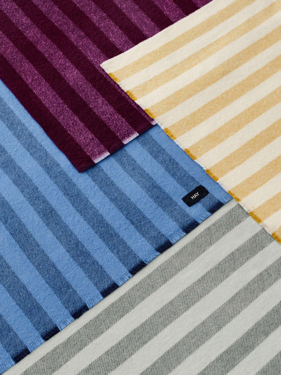 Duo Throw uldtæppe, Mint - B130 x L180 cm.